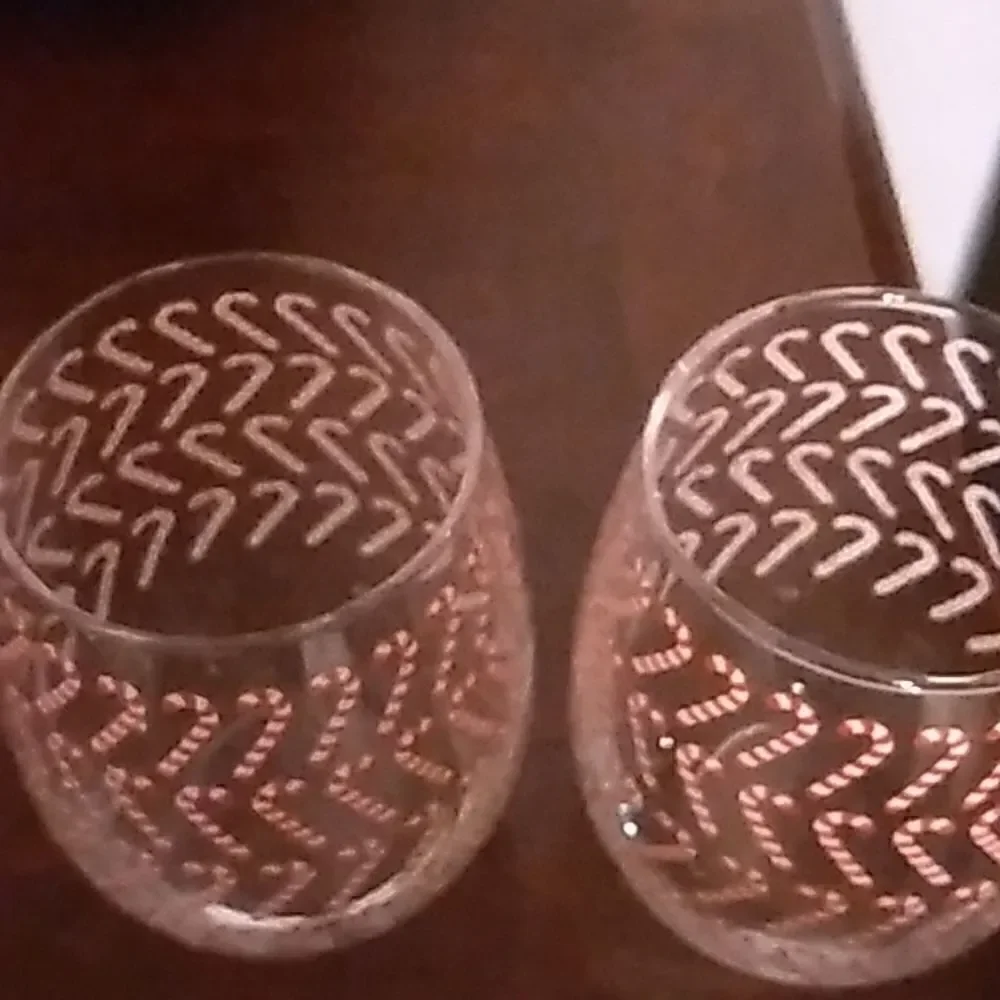 Candy Cane Glasses